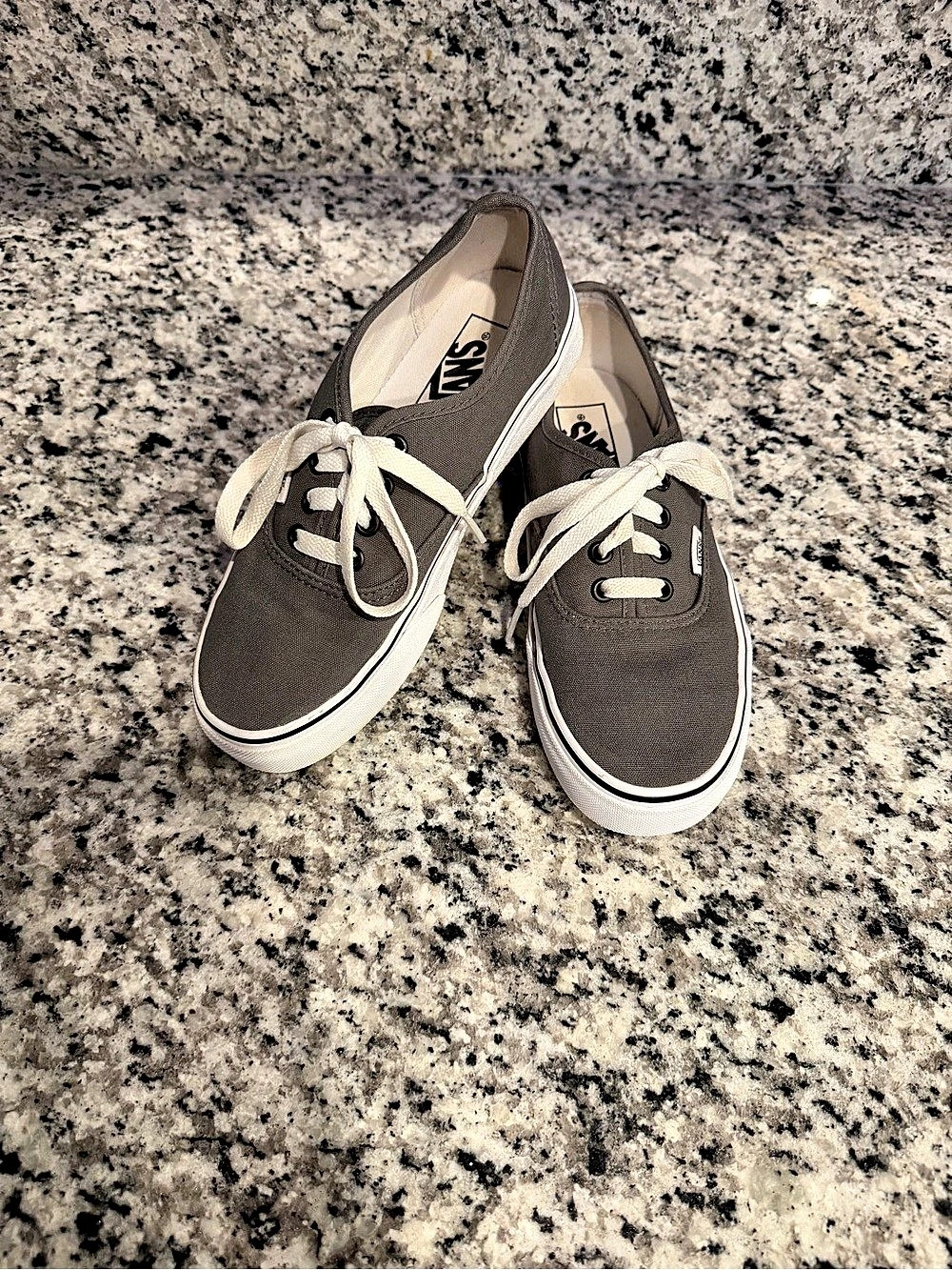 Vans Authentic Gray & White Sneakers US 6